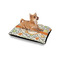 Swirls & Floral Outdoor Dog Beds - Small - IN CONTEXT