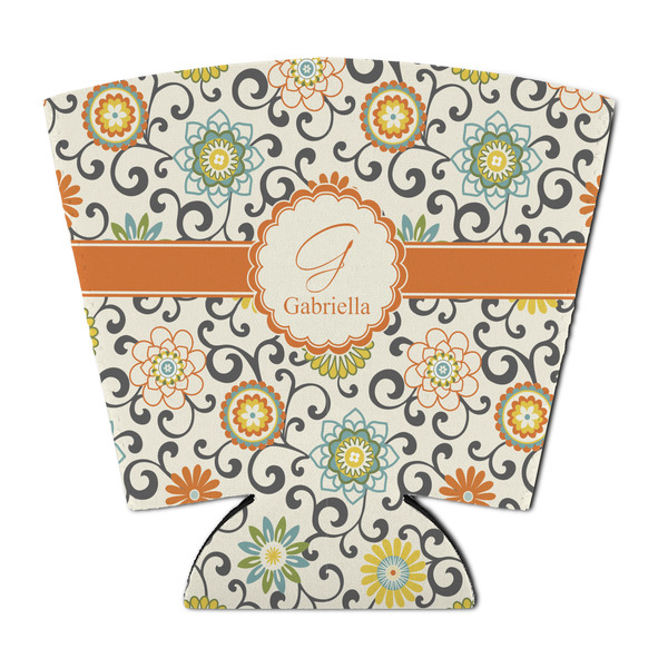 Custom Swirls & Floral Party Cup Sleeve - with Bottom (Personalized)