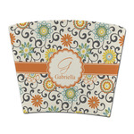 Swirls & Floral Party Cup Sleeve - without bottom (Personalized)