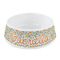 Swirls & Floral Plastic Pet Bowls - Small - MAIN