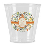 Swirls & Floral Plastic Shot Glass (Personalized)