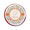 Swirls & Floral Printed Icing Circle - Small - On Cookie