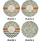 Swirls & Floral Set of Appetizer / Dessert Plates (Approval)