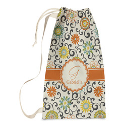Swirls & Floral Laundry Bags - Small (Personalized)