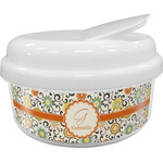 Swirls & Floral Snack Container (Personalized)