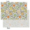 Swirls & Floral Tissue Paper - Heavyweight - Small - Front & Back