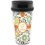 Swirls & Floral Acrylic Travel Mug without Handle (Personalized)