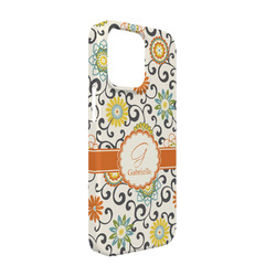 Swirls & Floral iPhone Case - Plastic - iPhone 13 (Personalized)