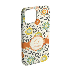 Swirls & Floral iPhone Case - Plastic - iPhone 15 (Personalized)