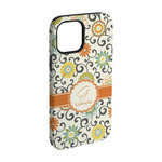 Swirls & Floral iPhone Case - Rubber Lined - iPhone 15 (Personalized)