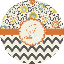 Swirls, Floral & Chevron Multipurpose Round Labels - 1" (Personalized)