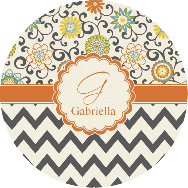 Custom Swirls, Floral & Chevron Multipurpose Round Labels - 1" (Personalized)