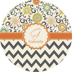 Swirls, Floral & Chevron Multipurpose Round Labels - 2" (Personalized)