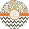 Swirls, Floral & Chevron 2" Multipurpose Round Labels - Single Sticker