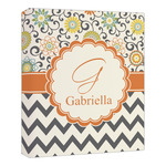 Swirls, Floral & Chevron Canvas Print - 20x24 (Personalized)