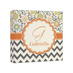 Swirls, Floral & Chevron Canvas Print - 8x8 (Personalized)