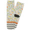 Swirls, Floral & Chevron Adult Crew Socks - Single Pair - Front and Back