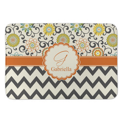 Swirls, Floral & Chevron Anti-Fatigue Kitchen Mat (Personalized)