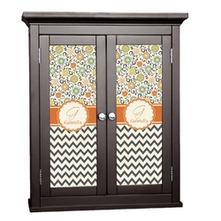 Swirls, Floral & Chevron Cabinet Decal - Large (Personalized)