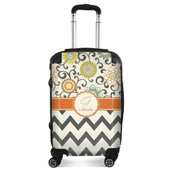 Swirls, Floral & Chevron Suitcase (Personalized)