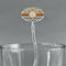 Swirls, Floral & Chevron Clear Plastic 7" Stir Stick - Oval - Main