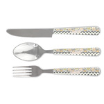 Swirls, Floral & Chevron Cutlery Set (Personalized)