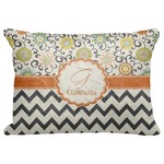 Swirls, Floral & Chevron Decorative Baby Pillowcase - 16"x12" (Personalized)