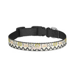 Swirls, Floral & Chevron Dog Collar - Small (Personalized)