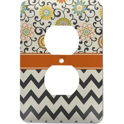 Swirls, Floral & Chevron Electric Outlet Plate