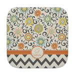 Swirls, Floral & Chevron Face Towel (Personalized)