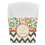 Swirls, Floral & Chevron French Fry Favor Boxes (Personalized)