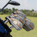 Swirls, Floral & Chevron Golf Club Iron Cover - Set of 9 (Personalized)