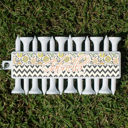 Swirls, Floral & Chevron Golf Tees & Ball Markers Set (Personalized)