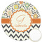 Swirls, Floral & Chevron Icing Circle - Large - Front