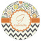 Swirls, Floral & Chevron Icing Circle - Large - Single