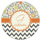 Swirls, Floral & Chevron Icing Circle - Medium - Single