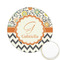 Swirls, Floral & Chevron Icing Circle - Small - Front