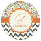 Swirls, Floral & Chevron Icing Circle - Small - Single