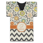 Swirls, Floral & Chevron Jersey Bottle Cooler (Personalized)