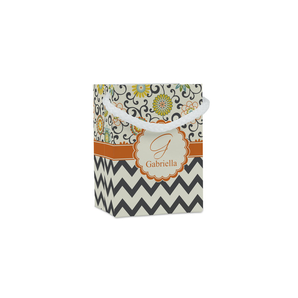 Custom Swirls, Floral & Chevron Jewelry Gift Bags (Personalized)