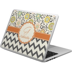 Swirls, Floral & Chevron Laptop Skin - Custom Sized (Personalized)
