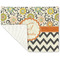 Swirls, Floral & Chevron Linen Placemat - Folded Corner (single side)