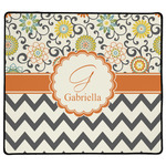 Swirls, Floral & Chevron XL Gaming Mouse Pad - 18" x 16" (Personalized)