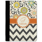 Swirls, Floral & Chevron Notebook Padfolio w/ Name and Initial