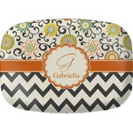 Swirls, Floral & Chevron Melamine Platter (Personalized)