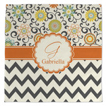 Swirls, Floral & Chevron Microfiber Dish Towel (Personalized)