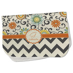 Swirls, Floral & Chevron Burp Cloth - Fleece w/ Name and Initial