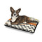 Swirls, Floral & Chevron Outdoor Dog Beds - Medium - IN CONTEXT