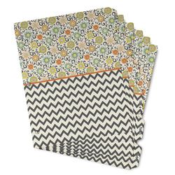 Swirls, Floral & Chevron Binder Tab Divider - Set of 6 (Personalized)