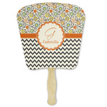 Swirls, Floral & Chevron Paper Fan (Personalized)